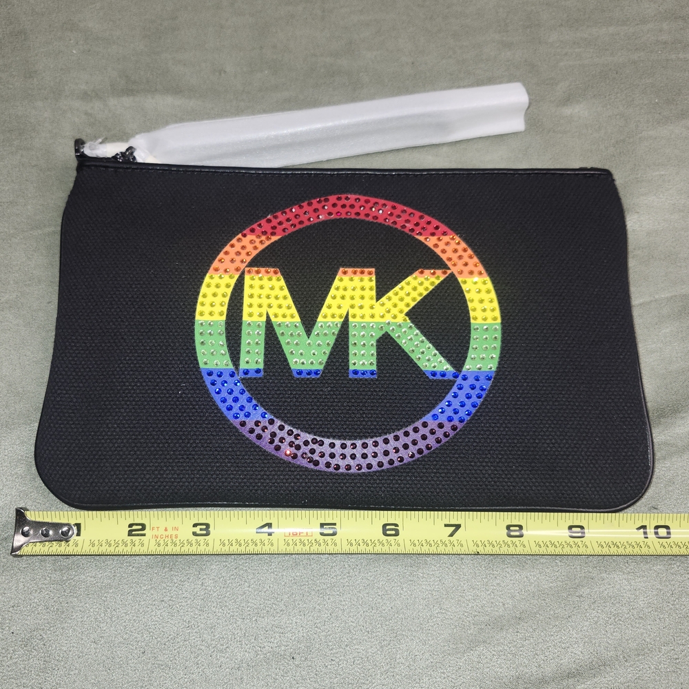 Michael Kors Black Wristlet with Rainbow Logo - Picture 5 of 7